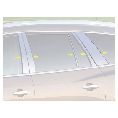 QAA PP48533 10 Piece Stainless Pillar Post Trim Compatible with 2008-2012 Buick Enclave