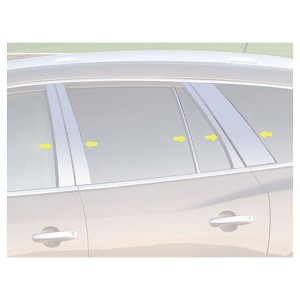 QAA PP48533 10 Piece Stainless Pillar Post Trim Compatible with 2008-2012 Buick Enclave - 1 of 3