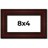 PosterPalooza | Panoramic Distressed Brown Picture Frame - UV Acrylic, Foam Board Backing, Hanging Hardware - 2 of 4