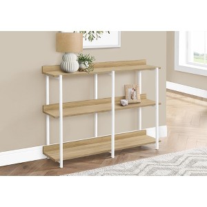 NicBex Console Table with 2 Open Storage Shelves,Minimalist Entryway Table,Modern Couch Table for Living Room,Natural - 1 of 4