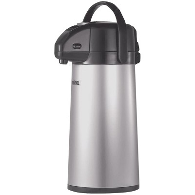 MSU Bulldog Logo Thermos 2 Quart Stainless Steel Vacuum Insulated Pump Pot  Gray