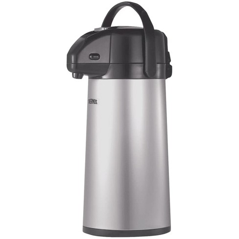 Thermos 2 Quart Glass Vacuum Insulated Pump Pot - Gray Metallic : Target