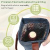 Tirrinia Wine Gift Bag, Insulated Padded Thermal Single Wine Bottle Carriers, Cooler Tote, Wine Lover Essentials - 4 of 4