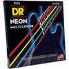 DR Strings Hi-Def NEON Multi-Color Coated Medium 4-String Bass Strings - 4 of 4