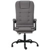 vidaXL Massage Reclining Office Chair Gray Faux Leather - 3 of 4