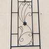MAYEERTY 4 Pack Metal Garden Trellis 86.7 x 19.7 Inch Rustproof Climbing Plants Support Peacock Style Black Outdoor Flower - 4 of 4