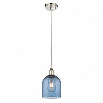 Bella - 1 Light Cord Hung Mini Pendant In Industrial Style-9.5 Inches Tall and 5.5 Inches Wide