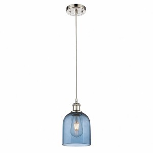 Bella - 1 Light Cord Hung Mini Pendant In Industrial Style-9.5 Inches Tall and 5.5 Inches Wide - 1 of 1