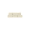 Meridian Furniture,Shaggy Cream Corduroy Performance Fabric Modular Sofa - 2 of 4