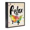 Stupell Industries Relax Rainbow Colors Icon Bath, 24" x 24" - 3 of 4