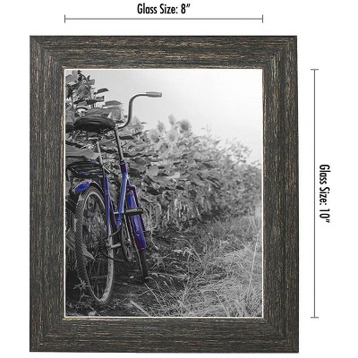 Rustic Brown 8x10 Distressed Wood Picture Frame Set
