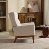 XIYUYEU 26.18" Wide Modern Accent Chair,Polyester Blend High Back Reading Chair, Armchair with Wood Legs - 3 of 4