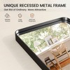 Black Painted Aluminum Alloy Rounded Rectangular Floor Mirror(Deep Mirror - No Bracket) - 3 of 4