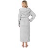PAVILIA Women Robe with Hood, Fleece Plush Soft Long Hooded Robe, Fluffy Fuzzy Cozy Warm Bathrobe Shower Spa House - 2 of 4
