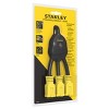 STANLEY W31497 Power Squid Mini Flexible 3 Cord Outlet MultiplierBlack - 2 of 2