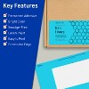 Avery Printable Rectangle Labels, Bright Blue, 2.5" x 4", 60ct - 2 of 4