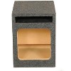Q Power 10" Single Heavy Duty Vented Square Subwoofer Sub Enclosure Box (2 Pack) - 4 of 4