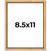 PosterPalooza | Photo Size Classic Modern Gold Frame - UV Acrylic, Foam Board Backing, Hanging Hardware - 2 of 4