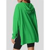Oversized Hoodies for Women Casual Long Sleeve Waffle Knit Drawstring Side Slit Pullover Sweatshirts with Pocket - 3 of 3