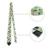 Allegra K Men's Polka Dots Business Wedding Pocket Square Clip Cufflinks Necktie Sets - 2 of 4