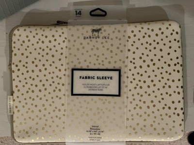 Dabney Lee 13.3 Laptop Sleeve - Champagne Dot