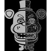Five Nights at Freddy's Freddy Fazbear Foil Boy's Black T-shirt - 2 of 3