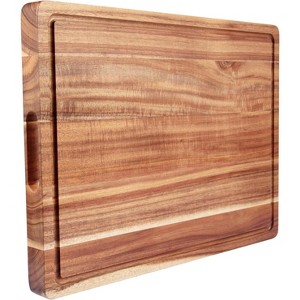 Wooden Cutting Boards for Kitchen, Cutting Board with Juice Groove and Side Handle, Chopping Board, Butcher Block, Large Charcuterie Board - 1 of 4