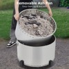 COZONY 27" Smokeless Fire Pit, Stainless Steel Wood Burning Fire Pit with Stand & Ash Pan, Portable - 3 of 4