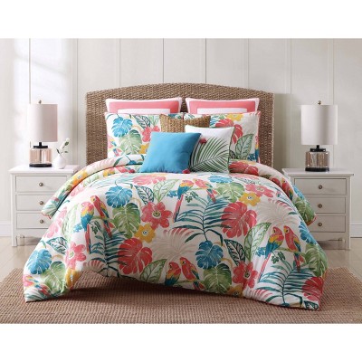 Coco Paradise Pink Cotton Twin Reversible Comforter Set