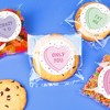 Big Dot of Happiness Valentine Hearts Stickers & Clear Cookie Bags, Cellophane Treat Bags 4.25x7 Inches, Galentine's & Valentine's Favor Gifts - 25 Ct - 2 of 4