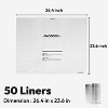 Pre-Separated Litter Box Liners, 9-11 Gallon Clear Waste Bags Compatible with Self-Cleaning & Automatic Boxes - 2 of 4