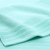 TOWN & COUNTRY BASICS 4-Piece Waffle Woven Terry Stripe Bath Towel Set - 4 of 4