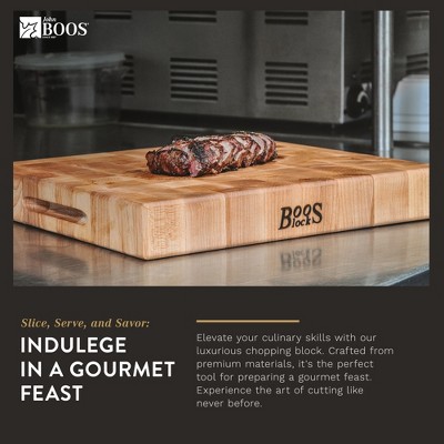 Large Maple Wood Reversible Chopping Block, 18" x 18"