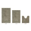 Lux Premium 100% Cotton  Ultra-Soft Tufted Solid Reversible 3 Piece Bath Rug Set, Water-Absorbent, Durable, Machine Washable Bathroom Rug - 2 of 4