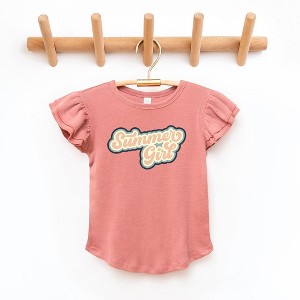 The Juniper Shop Summer Girl Retro Toddler Flutter Sleeve Tee - 1 of 2