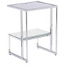 NicBex Modern 17.7" Rectangle Coffee Table with 2 Tier Storage, Acrylic Frame and Glass Top for Living Room - 3 of 4