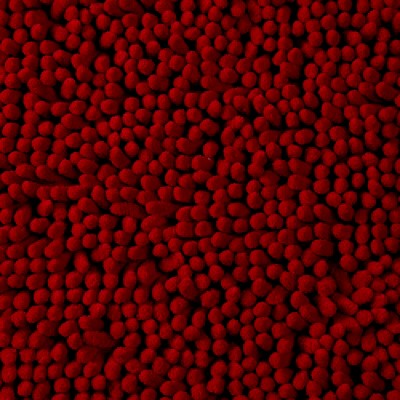 Burgundy Memory Foam Chenille Shag 2-Piece Bath Rug Set