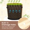 Tangkula Outdoor Wooden Planter Box Set of 3 w/ Drainage Holes for Flower Herb Shrub - 4 of 4