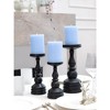 3x4 inch Pillar Candles Set of 3 ¨C Unscented Dripless Rustic Candles for Decor, Centerpieces, Weddings - 4 of 4