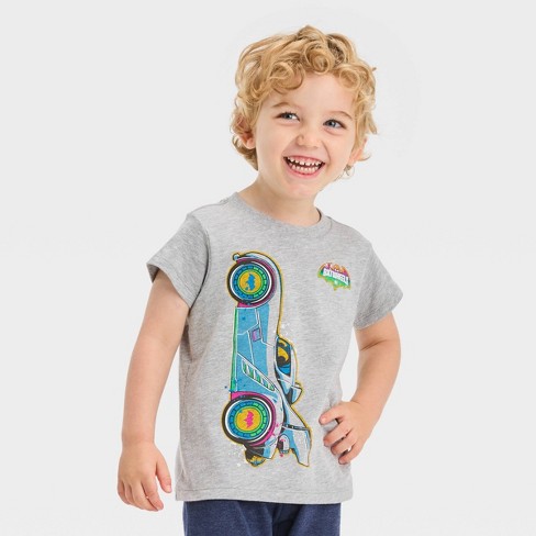 Toddler Boys' Warner Bros. Batwheels T-shirt - Gray 4t : Target