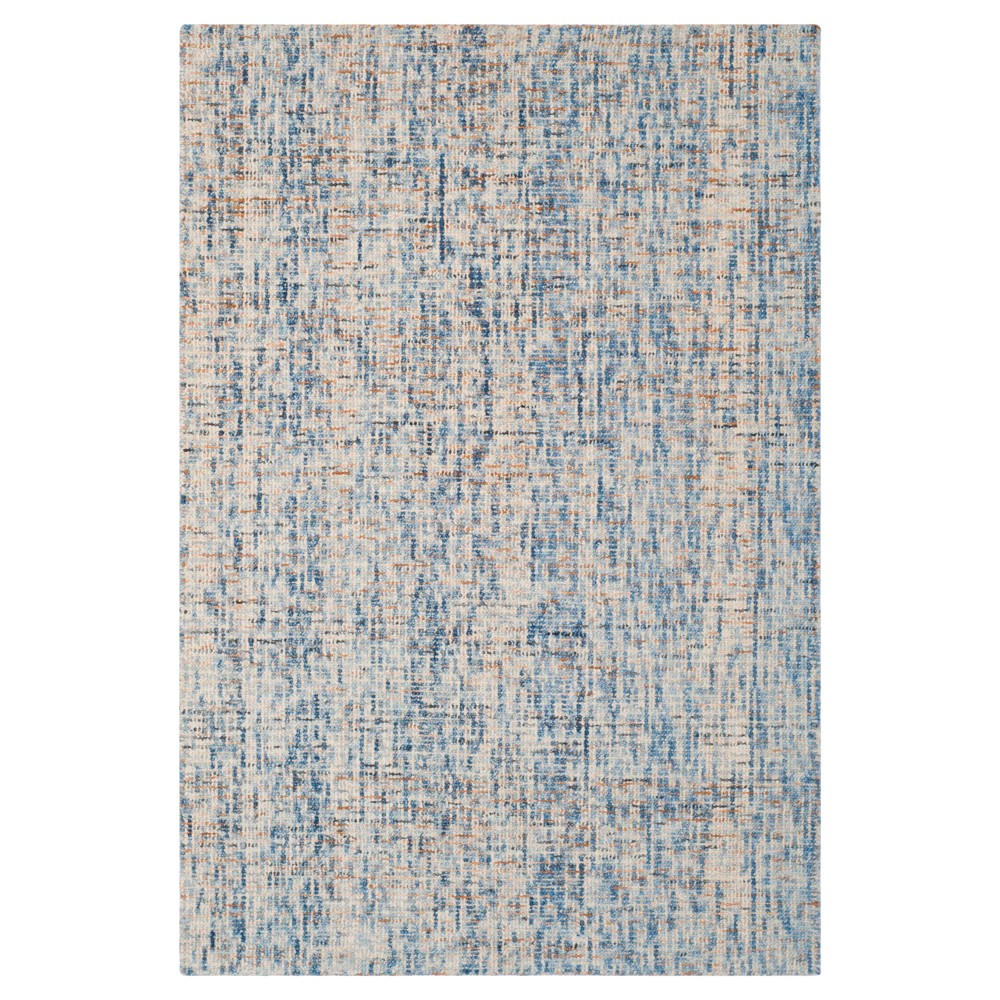 4'x6' Dark Blue/Rust Abstract Tufted Area Rug - Safavieh