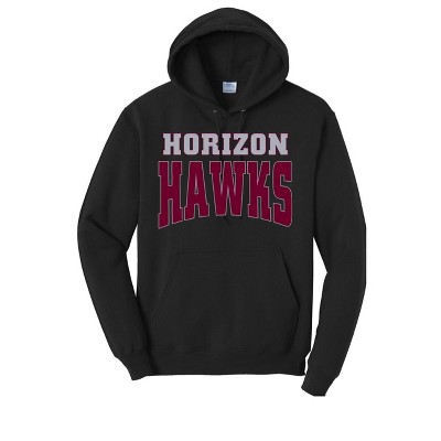 Adult Horizon High School Hawks Name Classic Fleece Hoodie