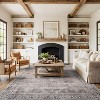 World Rug Gallery Calista Multi Vintage Indoor Rug – Machine Washable Flat Pile with Non-Slip Backing - 2 of 4
