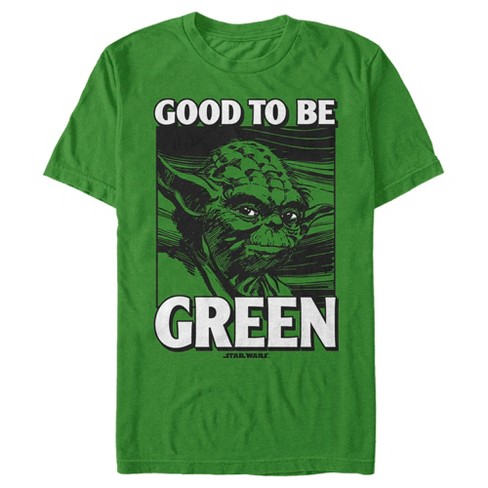 Men's Star Wars St. Patrick's Day Yoda Good To Be Green T-shirt - Kelly ...