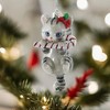Noble Gems 5.0 Inch Cat With Candy Cane Feline Festive Tree Ornaments - 2 of 4