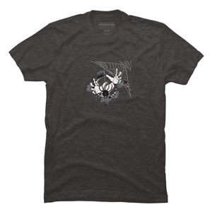 Men's Design By Humans Halloween theme T-shirt.Spider web By bambino T-Shirt - 1 of 4