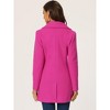 INSPIRE CHIC Women's Elegant Notched Lapel Button Single Breasted Winter Coat - 4 of 4