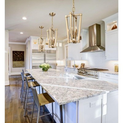 Modern Gold 9" Glass Island Pendant Light