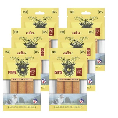 Yellow Yak Yum with Cheese Medium Dog Dental Chew - Case of 6/4.5 oz