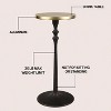 JONATHAN Y Lulu 19.5" Art Deco Classic Pedestal Round Metal Drink Table & Decorative End Table - 3 of 4